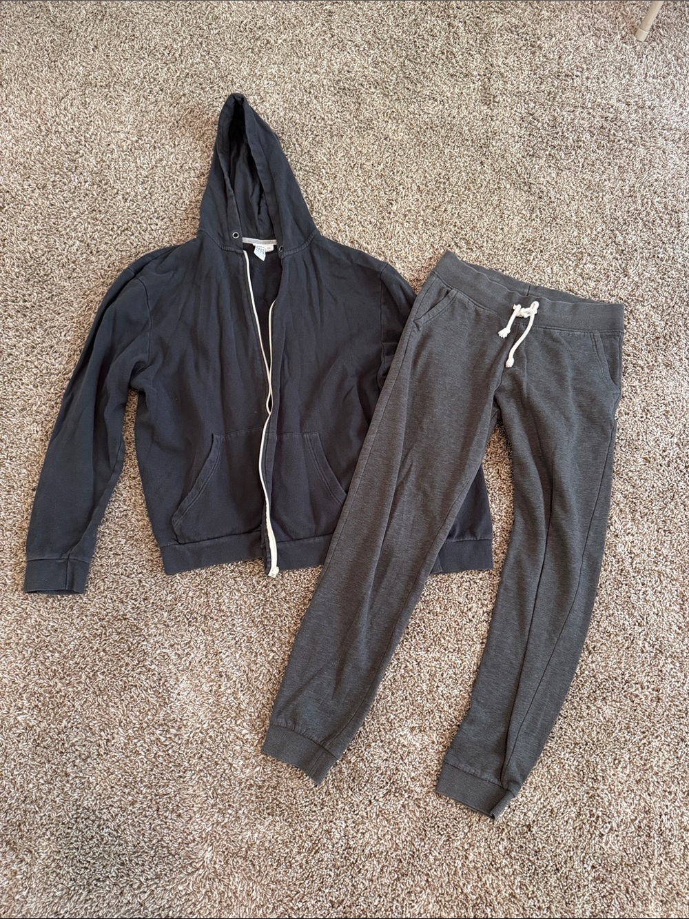 Topman Charcoal Gray Drawstring Jogger Pants
